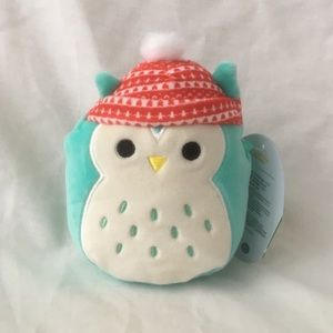 Winston the Owl Christmas Squishmallow 4.5” NWT